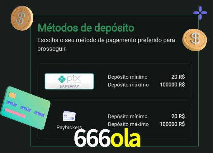 O cassino 666ola oferece uma grande variedade de métodos de pagamento