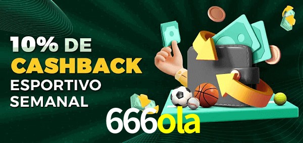 10% de bônus de cashback na 666ola